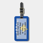 Markering van Kosovo Easy ID Personal Bagagelabel (Voorkant verticaal)