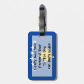 Markering van Kosovo Easy ID Personal Bagagelabel (Achterkant verticaal)