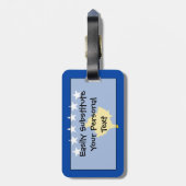 Markering van Kosovo Easy ID Personal Bagagelabel (Achterkant verticaal)