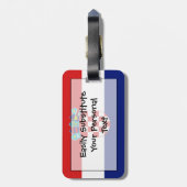 Markering van Kroatië Easy ID Personal Bagagelabel (Achterkant verticaal)