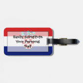 Markering van Kroatië Easy ID Personal Bagagelabel (Achterkant horizontaal)