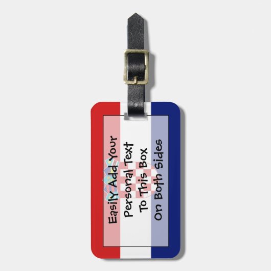 Markering van Kroatië Easy ID Personal Bagagelabel (Voorkant verticaal)