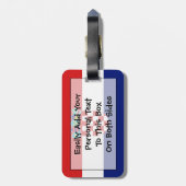 Markering van Kroatië Easy ID Personal Bagagelabel (Achterkant verticaal)