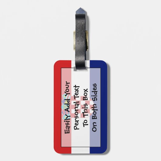 Markering van Kroatië Easy ID Personal Bagagelabel (Achterkant verticaal)