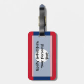 Markering van Laos Easy ID Personal Bagagelabel (Achterkant verticaal)