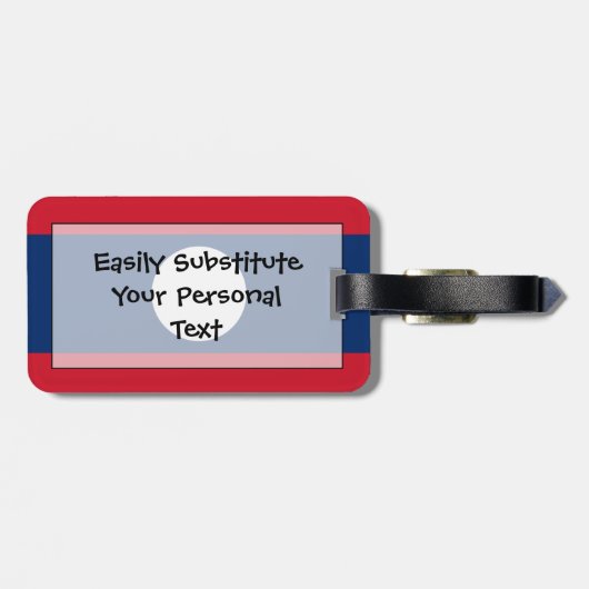 Markering van Laos Easy ID Personal Bagagelabel (Achterkant horizontaal)
