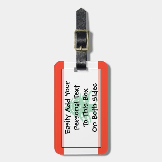 Markering van Libanon - Gebruiksvriendelijke ident Bagagelabel (Voorkant verticaal)