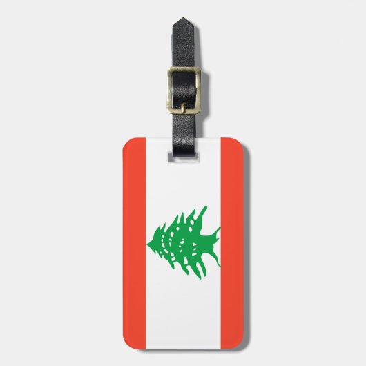 Markering van Libanon - Gebruiksvriendelijke ident Bagagelabel (Voorkant verticaal)