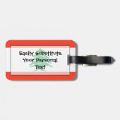 Markering van Libanon - Gebruiksvriendelijke ident Bagagelabel (Achterkant horizontaal)