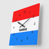 Markering van Luxemburg, aangepast ontwerp Vierkante Klok (Hoek)