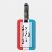 Markering van Luxemburgs persoonlijk identificatie Bagagelabel (Achterkant verticaal)