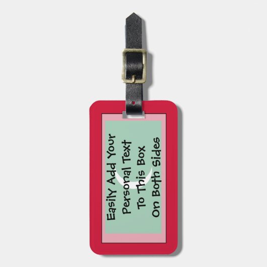 Markering van Maldiven - Easy ID Personal Bagagelabel (Voorkant verticaal)