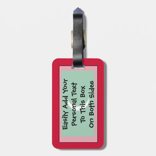 Markering van Maldiven - Easy ID Personal Bagagelabel (Achterkant verticaal)