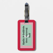 Markering van Maldiven - Easy ID Personal Bagagelabel (Achterkant verticaal)