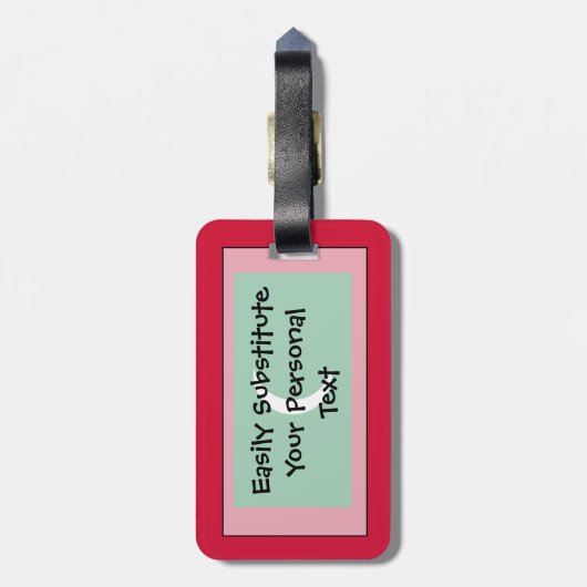 Markering van Maldiven - Easy ID Personal Bagagelabel (Achterkant verticaal)