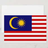 Markering van Maleisië Briefpapier (Voorkant / Achterkant)