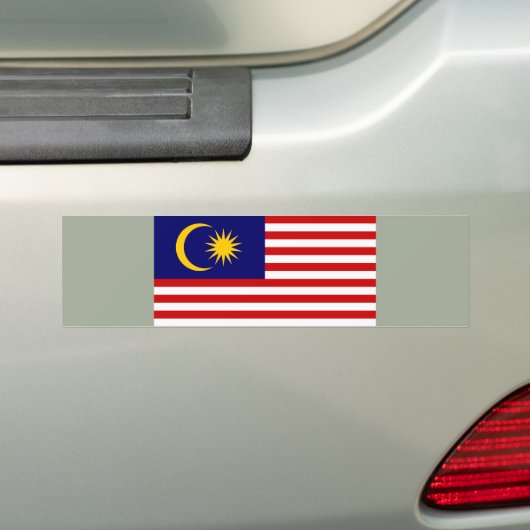 Markering van Maleisië Bumpersticker (Op auto)