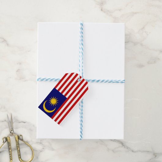 Markering van Maleisië Cadeaulabel (Met Touw)