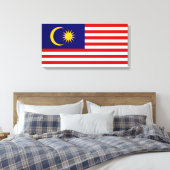 Markering van Maleisië Canvas Afdruk (Insitu (Slaapkamer))