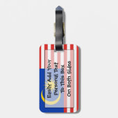 Markering van Maleisië - Easy ID Personal Bagagelabel (Achterkant verticaal)