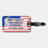 Markering van Maleisië - Easy ID Personal Bagagelabel (Achterkant horizontaal)