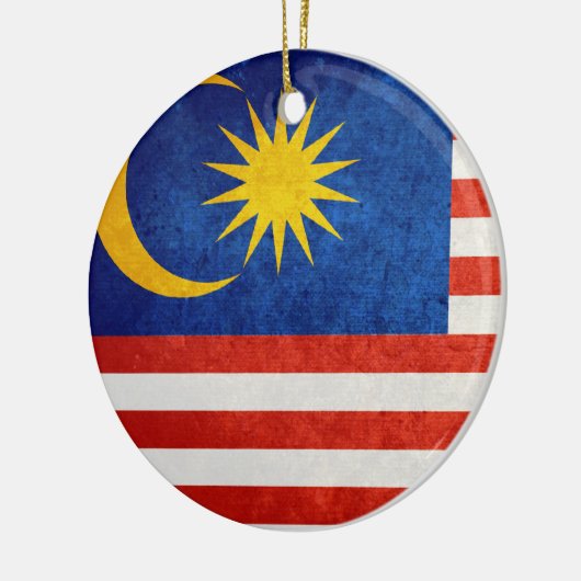 Markering van Maleisië Keramisch Ornament (Links)