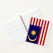 Markering van Maleisië Notitieboek (Binnen)