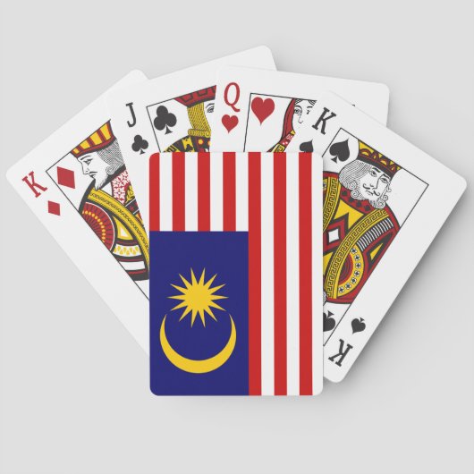Markering van Maleisië Pokerkaarten (Achterkant)