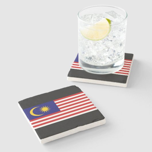 Markering van Maleisië Stenen Onderzetter (Zijkant)