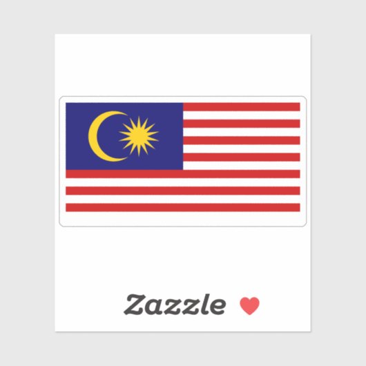 Markering van Maleisië Sticker (Vel)