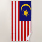 Markering van Maleisië Strandlaken (Voorkant)