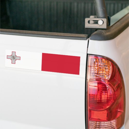 Markering van Malta Bumpersticker (Op Truck)