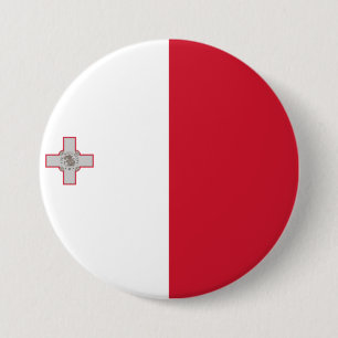Markering van Malta Ronde Button 7,6 Cm