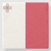 Markering van Malta Stenen Onderzetter (Voorkant)