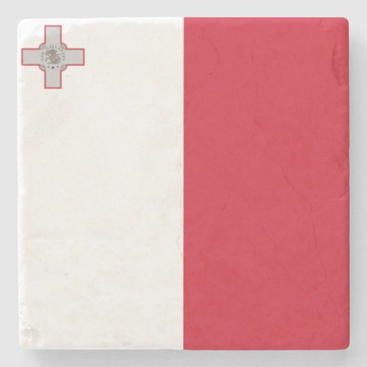 Markering van Malta Stenen Onderzetter (Voorkant)