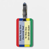 Markering van Mauritius Personal Easy ID Bagagelabel (Achterkant verticaal)