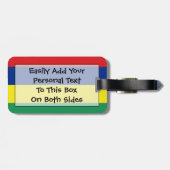 Markering van Mauritius Personal Easy ID Bagagelabel (Achterkant horizontaal)