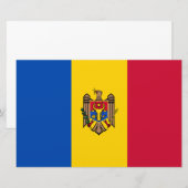 Markering van Moldavië Briefpapier (Voorkant / Achterkant)