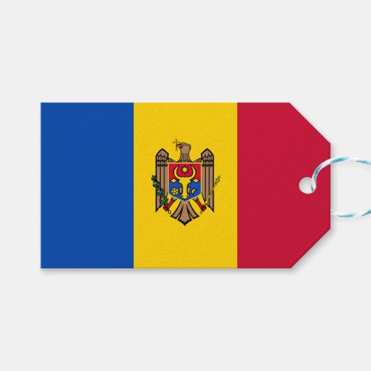 Markering van Moldavië Cadeaulabel (Voorkant (Horizontaal))