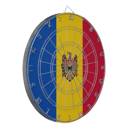 Markering van Moldavië Dartbord (Voorkant Links)