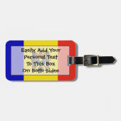 Markering van Moldavië - Easy ID Personal Bagagelabel (Voorkant horizontaal)