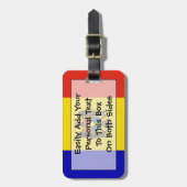 Markering van Moldavië - Easy ID Personal Bagagelabel (Voorkant verticaal)