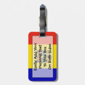 Markering van Moldavië - Easy ID Personal Bagagelabel (Achterkant verticaal)