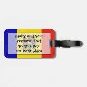 Markering van Moldavië - Easy ID Personal Bagagelabel (Achterkant horizontaal)