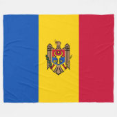 Markering van Moldavië Fleece Deken (Voorkant (Horizontaal))
