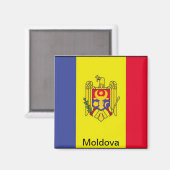 Markering van Moldavië Magneet (Voorkant / Achterkant)