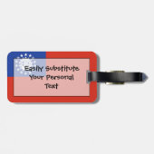 Markering van Myanmar Easy ID Personal Bagagelabel (Achterkant horizontaal)