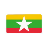 Markering van Myanmar Labels (Voorkant)