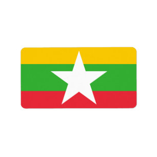 Markering van Myanmar Labels