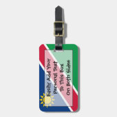 Markering van Namibië - Easy ID Personal Bagagelabel (Voorkant verticaal)